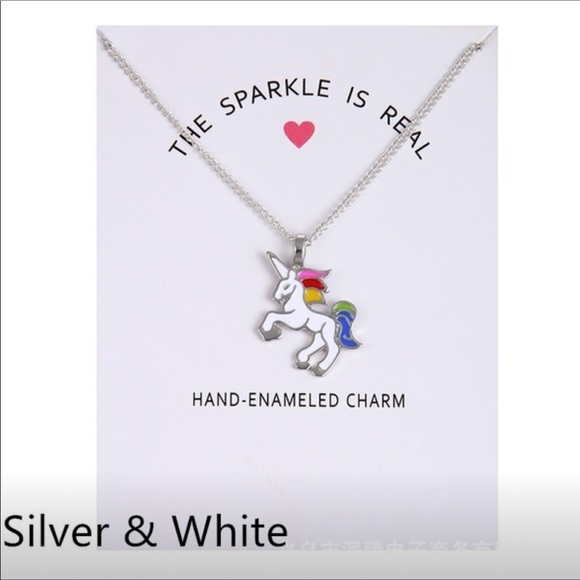 🦄Necklace 2/$15🦄Silver, Gold & Enameled Charm🦄 - Picture 4 of 4